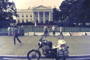 In a bar in Washington, I had a few drinks with the pilot and co-pilot of Air Force One. True.