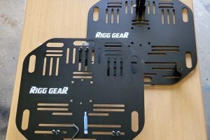 The quick-release plates are thin and lightweight, adding no real bulk or weight to your bike. Everything you need to put these together is included, which isn't much, because they're simple: A few hex-head fasteners and a key, some threadlocker, and a half-dozen mounting clamps, plus the plates themselves. Photo: Zac Kurylyk